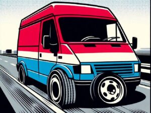 Van - Tyres Blown