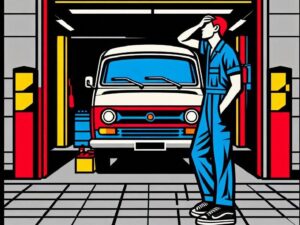 van - Off the road
