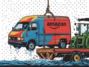 Van Driver follows GPS into Thames Estuary